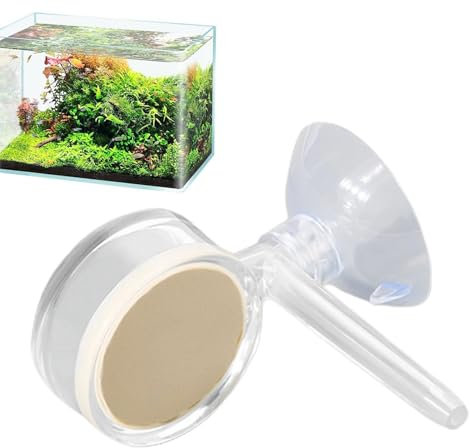 Glas Nano Co2 Diffusor Reaktor Co2 Verdampfer Glas für Aquarium | CO2 Diffusor transparent | Co2 Diffusor Set, effektiv, kein Einweichen notwendig, Co2 a Zerstäuber