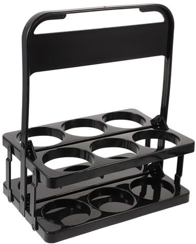 RORPOIR Sportflaschenhalter Aus Robustem Faltbarem Material Mit Griff – 6 Stück Flaschenregal Für Sport Fußball Und Outdoor Freistehender Sportflaschenträger Zur Flaschenaufbewahrung
