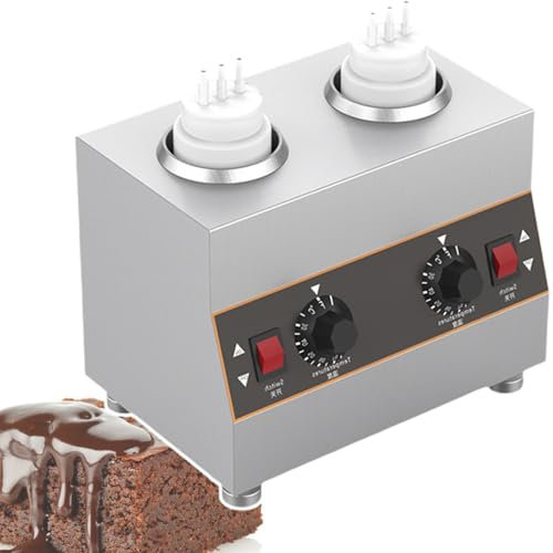 Calentador eléctrico de salsa de queso, calentador de salsa de alimentos comercial, dispensador de queso, mantequilla y chocolate, máquina de conservación de salsa de mermelada de 30 a 85 ℃, con 4 b