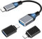 Evavii Adaptateur USB C vers USB 3 pièces Adaptateur USB C Thunderbolt 4/3 vers USB3.0 - Compatible avec iPhone 15/16 Pro, iPad Pro 2020, MacBook Air/Pro, Galaxy S24/S23/S22 Ultra, Huawei P70/P50