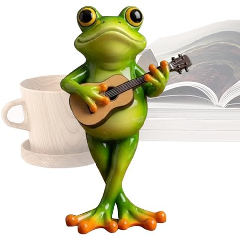 Decorazione di Rane, Rana Decorativa, Modello Artigianale Ornamento per Decorazione della Casa, Regalo per Feste di Compleanno, per Tavolo Mensola o Bagno, Adatto ad Adulti Bambini Uomini Donne