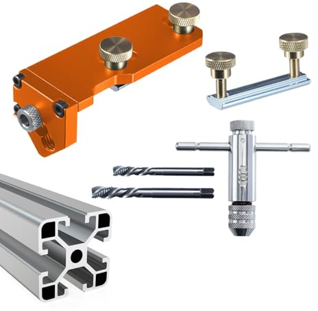 Gabarit De Perçage Pour Profilés En Aluminium | Gabarit De Perçage - Assistant De Taraudage Et Positionnement Précis Pour Le Travail Du Bois, La Fabrication Et Le Travail Des