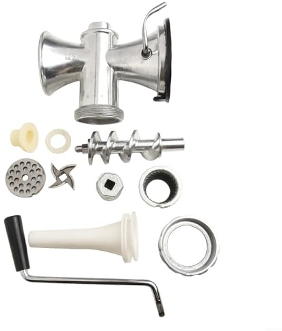 Manueller Fleischwolf und Wurstbereiter aus Aluminium, effizientes Handkurbelwerkzeug zum Mahlen von Fleisch, Nudeln und Gemüse