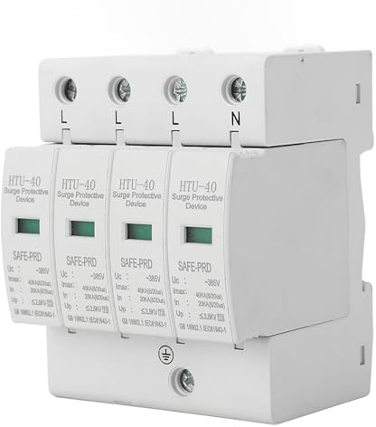 Dispositivo di protezione CA fotovoltaico Protezione contro i fulmini Protettore CA ignifugo 4P 20‑40KA 385VAC