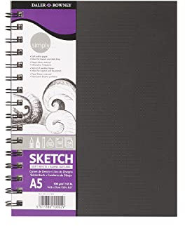 Daler Rowney SG Bildung DR 482254500 A5 Range, einfach Wired Skizzenbücher (54 Blätter)