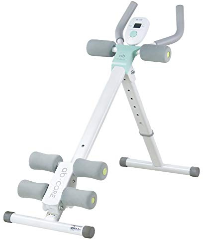 LeikeFitness Height Adjustable Ab Trainer Abdominal Whole Body Workout Machine Waist Cruncher Core Toner, Leg, Thighs, Buttocks Shaper with LCD Monitor AB9300(Green)