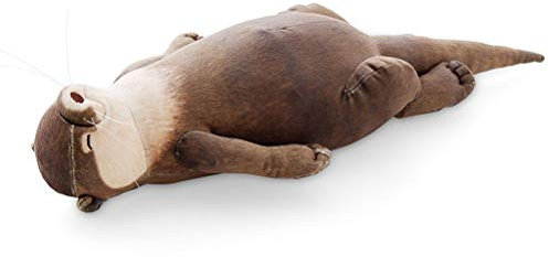 Kawosh Handgelenkauflage für Tastatur Maus - Otter Form - Weiß - Tiermotiv - 40 cm