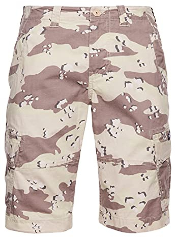Superdry Hombre Bermudas Militares Core Camuflaje Desierto 30