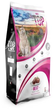 Top Cat Meat - cibo secco per gatti, ricco in manzo prodotto in Italia - 3kg
