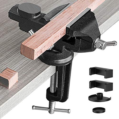 Schraubstock 360° Drehbar Tischschraubstock mit Amboss Spannweite Tischschraubstock klemmschraubstock für Werkbank Ingenieur