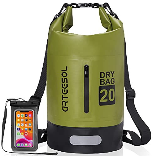 Blackace arteesol Dry Bag wasserdichte Tasche 5L/10L/20L/30L Wasserfester Beutel Packsack mit Langen Doppeltem Verstellbarer Schulterriemen für Schwimmen Bootfahren Kajak Wassensport Treiben
