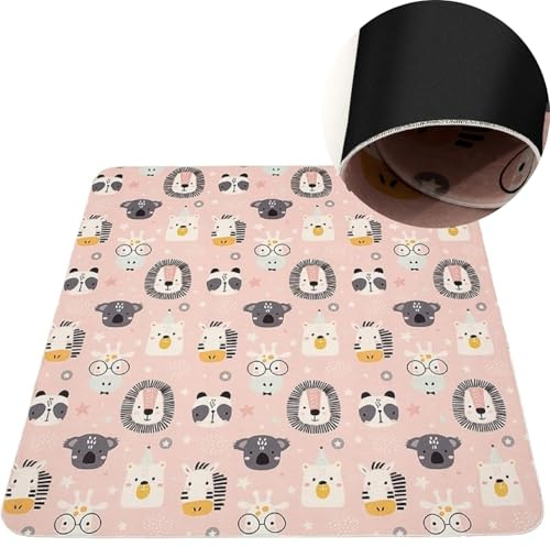 HAMUR HOME Nursery Rug, NON TOXIC Play Mats for Kids 150 x 150cm Non-Slip Foldable Crawling Mats for the Floor, Playmat for Children's Rooms, Playrooms - Machine Washable, Play mats for toddlers