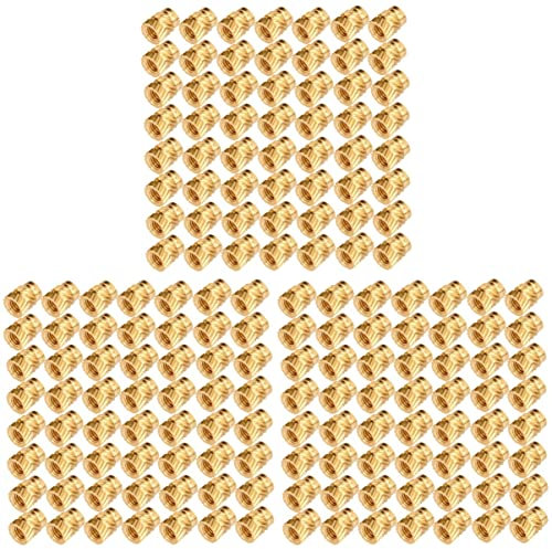 iplusmile 300pezzi Filettati Design Zigrinato Inserti Per Stampanti Facile Installazione e Uso Nut Per Embedding