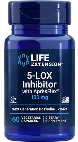 Life Extension 5-LOX Inhibitor with Après Flex, Soft Smoke Extract, with 20% AKBA, High Dose, 60 Vegan Capsules, Gluten Free, Vegetarian, Soy Free, Non-GMO