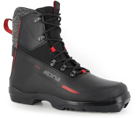 Alpina Discoverer Vital NNN-BC Backcountry Skischuhe, Schwarz/Rot, Größe 43