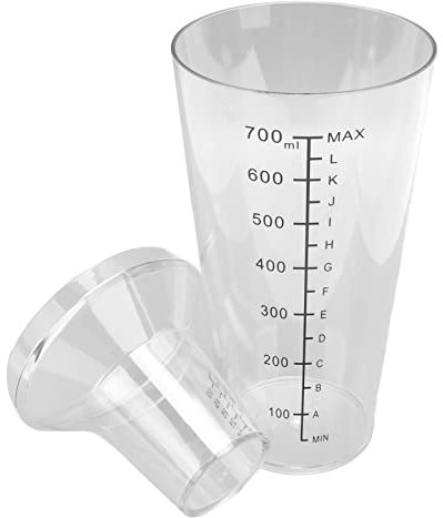 Botella Coctelera Con Medidas, Cocteleras, Juego De Cócteles, Juego De Coctelera Boston, Tazas Cocteleras Para Cócteles De Proteínas, Café, Té, Bebidas, Herramienta De Barra Para Barman(700ml)