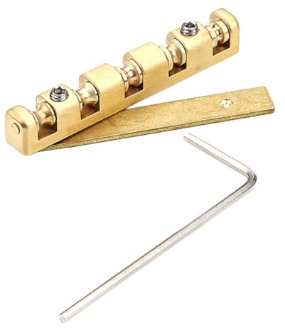 Vaguelly Messing Saitenhalter für 5-saitigen Bass Gitarrensaiten Sattel mit Verbesserter Saitenunterstützung und Nachhaltigem Klang für Professionelle Musiker