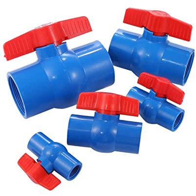 ZXMJYHK Blaue weibliche Gewinde PVC Kugelhahn 1/2 ~ 2 Gewindegarten Bewässerungsschlauchanschluss Wasserschlauchverbinder Aquariumadapter(2 inch)