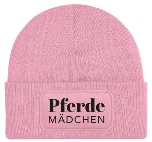 Tassenbrennerei Pferde Beanie - Wollmütze mit Spruch: Pferdemädchen - Strickmütze lustig als Geschenk für Tochter, Freundin, Frau - Kappe, Mütze - Pferdegeschenke