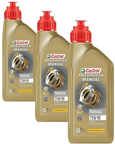 Castrol TRANSMAX Manual Transaxle 75W-90 Getriebeöl, 1L (Packung mit 3)