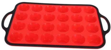 ULTECHNOVO Stampo in Silicone e Ferro Per Muffin Cupcake e Pancake Antiaderente Facile Da Lavare e Riutilizzare