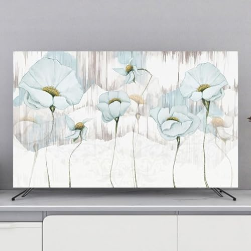 HSTANGKY Funda Protectora Universal Para Pantallas De TV De Varios Tamaños Protección Antipolvo Para Pantallas LCD/LED/Plasma Para Televisores Colgantes/de Escritorio/curvos-flower||40-43inch