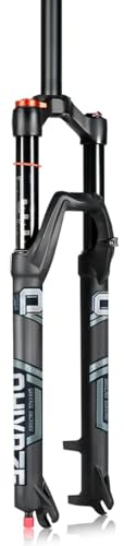 QHIYRZE Forcella Ammortizzata Mountain Bike 26/27,5/29'' Forcella Aria MTB Escursione 140mm Regolazione Ritorno 1-1/8 Dritta Forcella Anteriore Bici QR 9×100mm Bloccaggio Manuale/remoto(Manual,29'')
