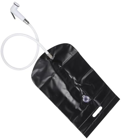DIYEAH Portable Camping Shower Bag 10l with Heating Function, Solar Outdoor Shower for Hiking and Travel, Lightweight Water Bag for Camping and Personal Care
