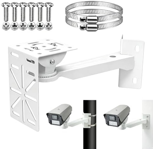 Sifxouped Soporte universal para cámara de vigilancia, soporte universal para cámaras de seguridad al aire libre, soporte de esquina para cámaras exteriores
