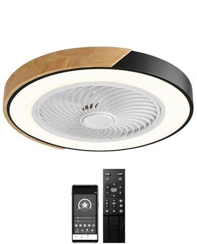 Ventilador de Techo con Luz, Mando a Distancia y APP, Modo Verano/Invierno