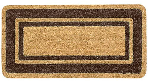 GENERICO TAPPETO COCCO Zerbino Asciugapassi Antiscivolo ingresso casa Classico zerbino in cocco per interno zerbino da esterno tappeti moderni zerbini 100% Made in Italy (70x140 Cm, Marrone-TABACCO)