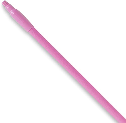 SPARTA 48 Fiberglass Replacement Handle with 3/4 Acme Thread Tip, Polyester Veil Reinforced, Hanging Cap, Commercial Cleaning, Pink