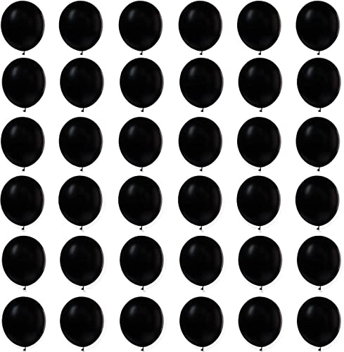Kleine Luftballons Schwarz 5 Zoll Halloween Ballons,36 Stück Mini Luftballons Halloween Helium Ballons Partyballon Deko,Latex Luftballons für Schwarze Party,Geburtstag,Hochzeit,Halloween Dekorationen