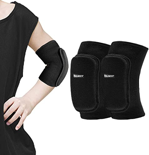 EULANT Elastica Manicotto Compressione,Morbido Gomitiere per MTB Pallavolo Portiere Basketball Skateboard Roller Monopattini Wrestling Scooter Pattinaggio Breakdance,M