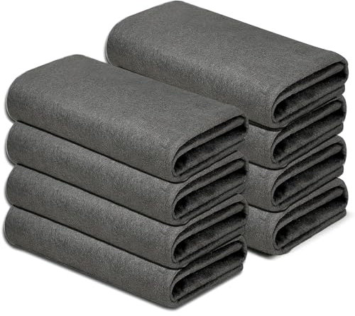 Zhtulck Thickened Magic Cleaning Cloth, 8 Pcs Reusable Window Cleaning Cloths, No Trace Absorben Microfiber Cleaning Rags for Dust Cloths, Cars, Windows, Glass, Bathroom 30 x 30 cm