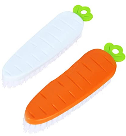 Cabilock 2 STK Reinigungsbürste Für Karotten Sofa Bodenreiniger Sichere Reinigungsbürste Tragbarer Staubwedel Spülmaschinenreiniger Wäschebürste Waschen Weicher Pinsel Plastik Haushalt