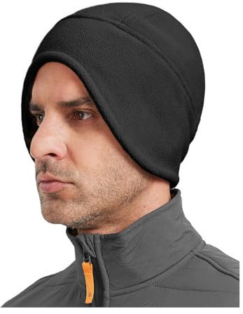 Zylioo S Fleece Fahrradmütze Wintermütze Helm-Unterziehmütze,Unterhelm Mütze Bike Cap für für Laufen Skifahren Radfahren Snowboarden Motorradfahren