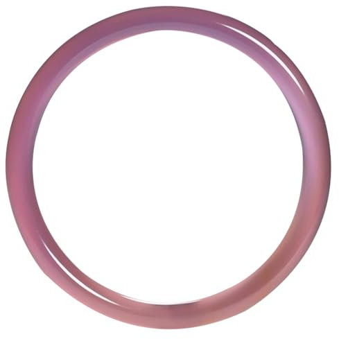 Natürlicher Feng Shui-Jade-Armreif für Damen, Achat, Chalcedon, Rosa, Lila, Dingdang-Armband, geeignet für 58–62 mm