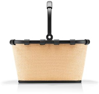 reisenthel carrybag XS Raffia Black – Kleiner Stabiler Korb im XS Format Kleiner Variante der Einkaufsikone praktische Innentasche – Elegantes, wasserabweisendes Design