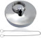Bouchon de baignoire - 42 à 46 mm - Avec 1 chaîne de perles double cercle argentée de 40 cm