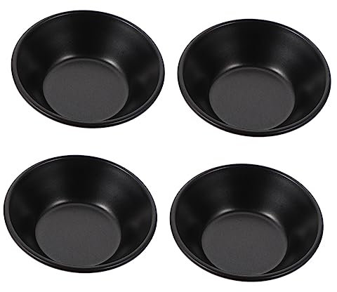 Veemoon 4 Pièces Ramequins En Acier Inoxydable Pour Pudding - Crème Brûlée Et Gelée - Bols De Cuisson Et Élégants Pour Vos Desserts Préférés