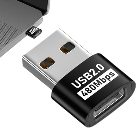 Adaptador USB a USB C - Adaptador tipo C a USB | Adaptador USB C a A | Adaptador USB a tipo C | Convertidor de cargador USB 2.0 tipo C | Herramienta de conversión de transferencia de alta velocidad