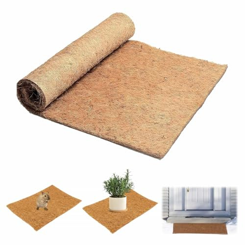 Natural Coco Liner Roll 300x30x0.6CM 100% Coconut Coir Planter Liner Sheets | 0.6CM Thick Coconut Fiber Mat for Flower Basket, Window Box, Garden, Pet Mat, Wall Troughs, Patio Containers