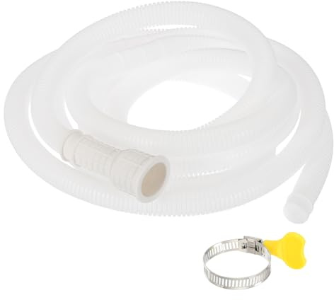 PATIKIL 9.84ft Klimaanlagen Ablaufkit Universeller AC Ablaufschlauch | Verbindungsschlauch, Mit Klemme, Schneidbarer Gummiadapter, Für Mini-Split Fenster AC Einheit Luftentfeuchter Wasserhahn