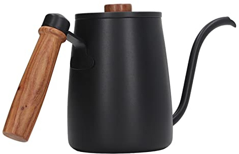 WPKD BLUEIY Verser Over Cafetière à col de cygne en acier inoxydable avec poignée ergonomique Noir Idéal pour le brassage et le versement de précision