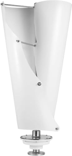 Aerogenerador Vertical de 12 V y 24 V con 2 aspas, levitación magnética helicoidal, Controlador MPPT, eficiencia energética y ecológico, Ideal para Uso doméstico y Industrial.