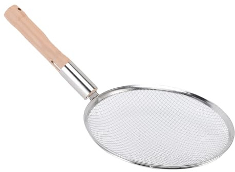 Jiawu Skimmer Spoon Acciaio Inossidabile Filtro Fine Sieve Gustime (28CM)