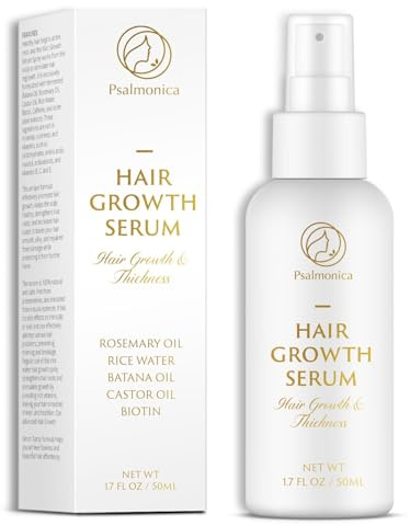 Hair Growth Serum: Rosemary Batana Castor Oil Rice Water Biotin Hair Oils for Hair Growth - Hair Growths Thickening Product - Hair Loss Treatments for Women Men (50 ml (Pack of 1))