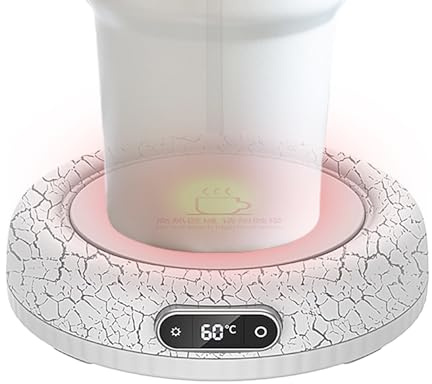 Scaldacaffè,60W Riscaldamento Alimenti - Sottobicchiere Con Riscaldamento Smart USB | per Soggiorno Camera da Ufficio Cucina Bar Tavolo Scrivania Bere Tè Latte Cioccolata Calda Regalo Casa Natale Comp