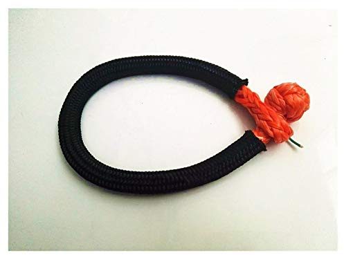 Cuerda del Cabrestante, Grillete de cuerda Naranja 9mm * 150mm, Cable cabrestante ATV, cable sintético, grilletes suaves Uhmwpe